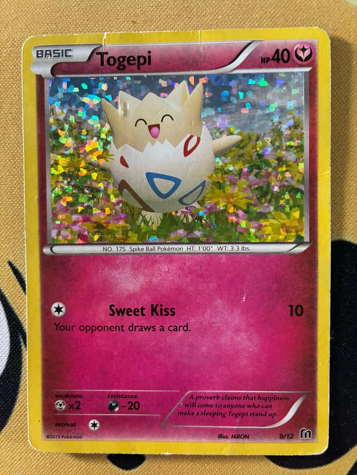 Togepi 9/12 Confetti Holo – McDonald’s Collection 2016, Ophalen of Verzenden, Gebruikt