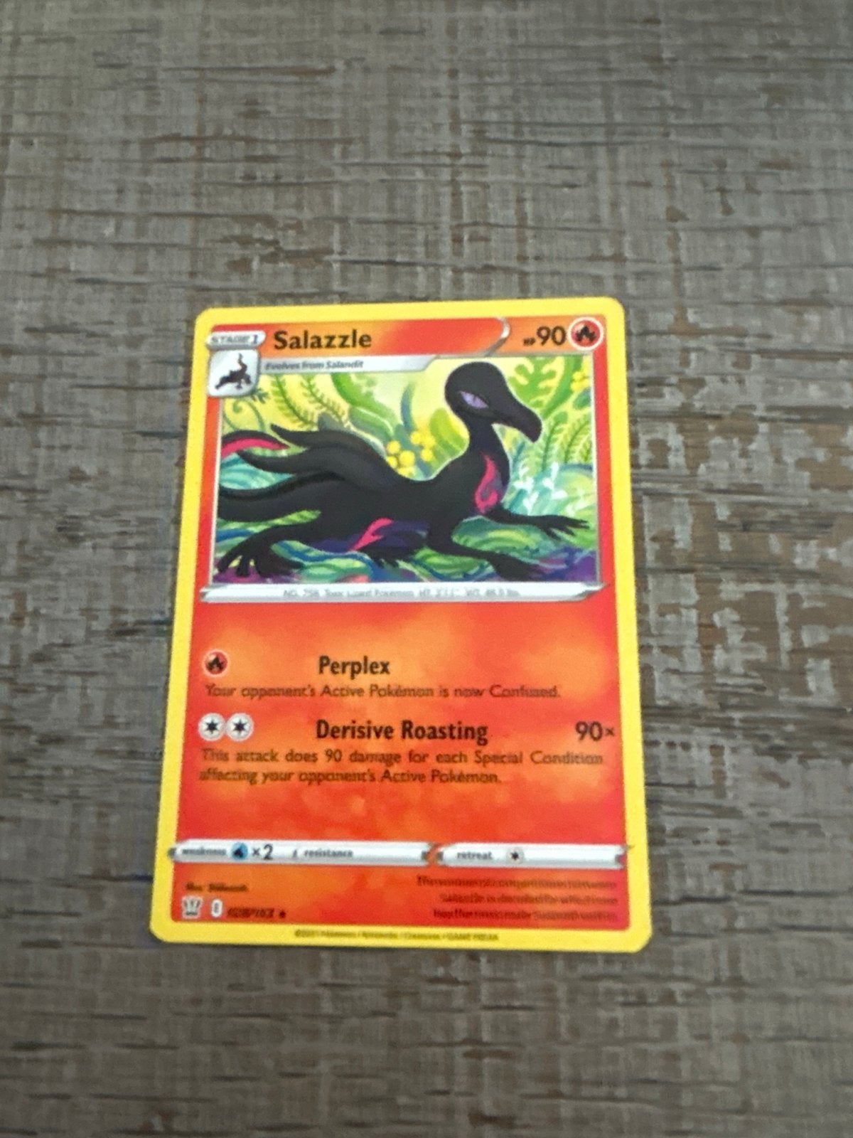 Pokémon kaart Salazzle (90 HP) - Zo goed als nieuw, Ophalen of Verzenden, Zo goed als nieuw, Losse kaart