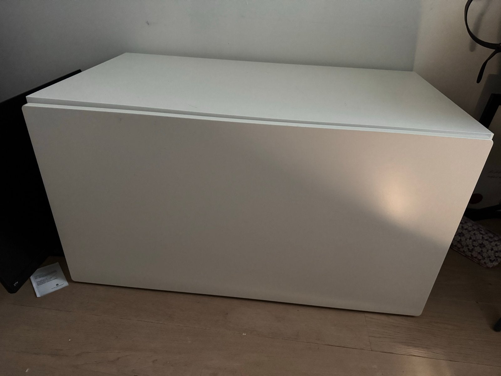 IKEA SMÅSTAD Speelgoedkist met bank, wit, 90x52x48 cm, Ophalen, Gebruikt, Overige typen