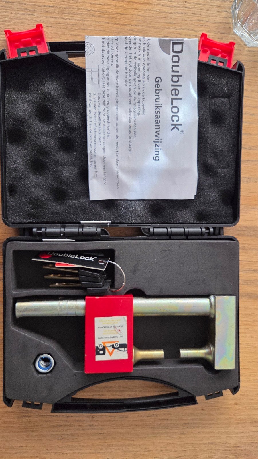 DoubleLock Disselslot voor aanhanger/caravan, Ophalen of Verzenden, Gebruikt