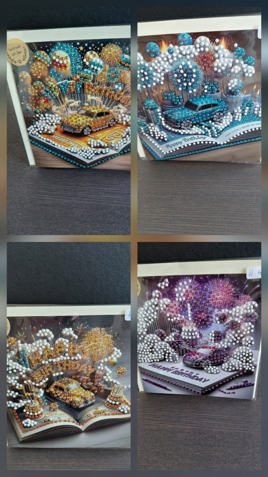 Diamond painting wenskaart Happy Birthday, Ophalen, Nieuw