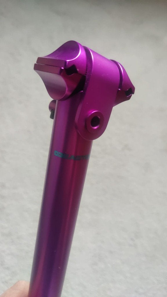 NOS Ringlé Moby zadelpen 27.2mm – 3DV Paars (New Old Stock), Fietsen en Brommers, Ringle, Nieuw, Ophalen of Verzenden, Mountainbike