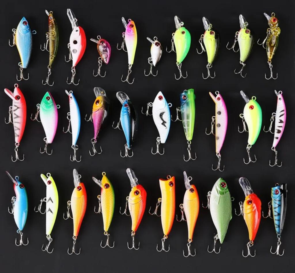 30 stuks nieuw kunstaas, snoek, roofvis, pluggen, Watersport en Boten, Ophalen of Verzenden, Nieuw, Overige typen