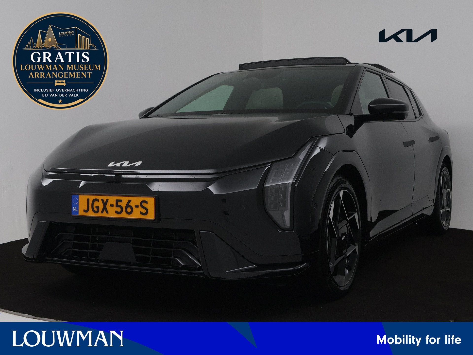 Kia EV4 GT-PlusLine 81.4 kWh | Company Car | 10 Jaar Garanti, Auto's, 12 maanden, Adaptive Cruise Control, Zwart, Zwart