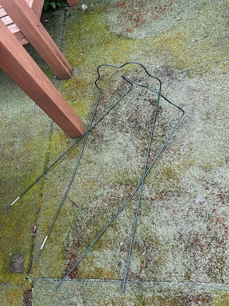 Metalen Plantensteunen voor in de tuin., Tuin en Terras, Ophalen, Gebruikt