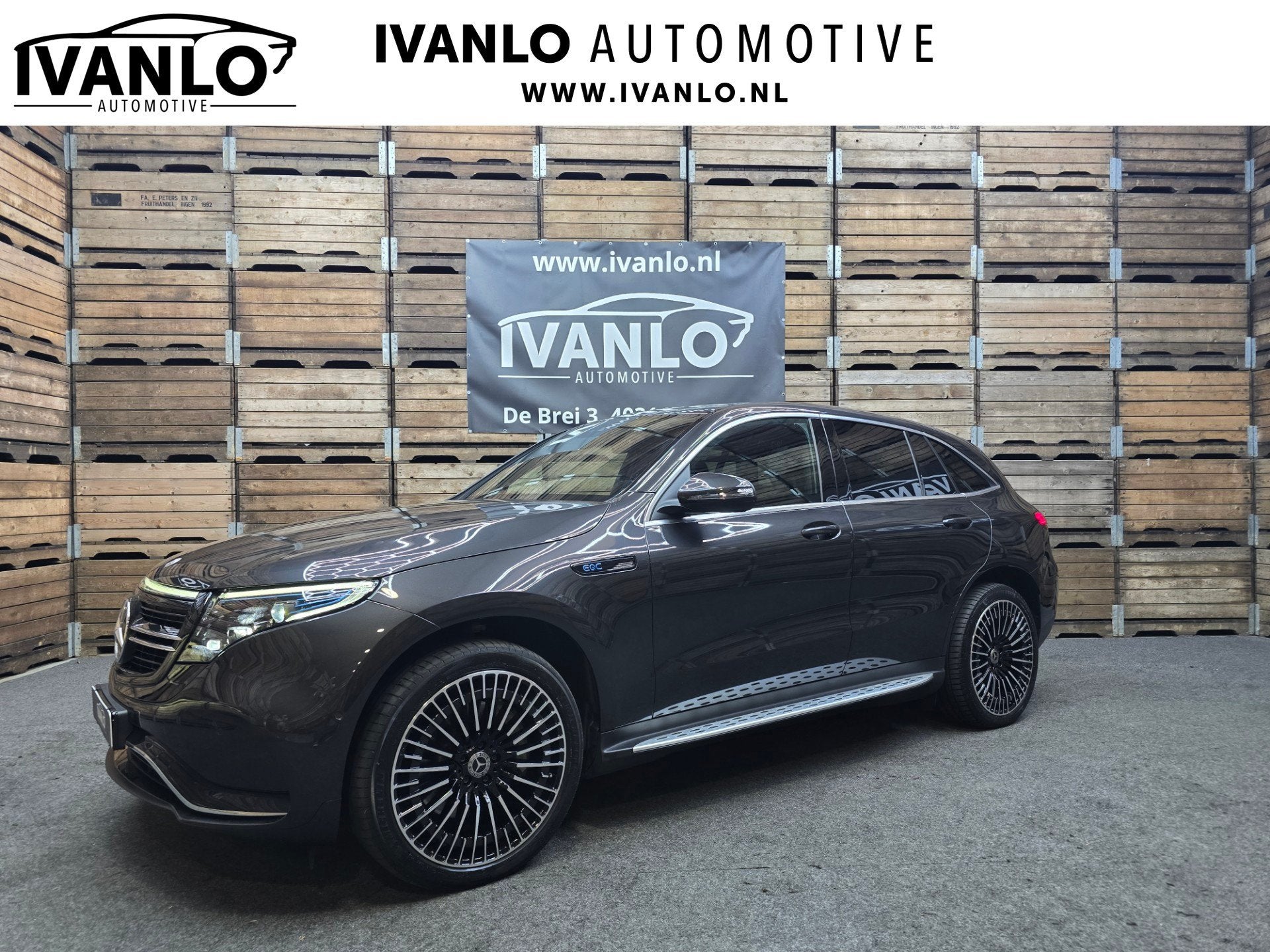Mercedes-Benz EQC 400 4MATIC AMG Line 80 kWh Pano Advance Cl, Zwart, 2395 kg, 80 kWh, 1333 min