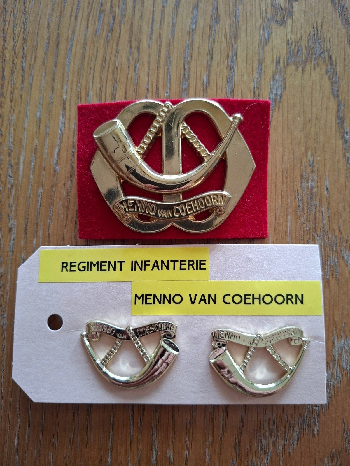 Infanterie Menno van Coehoorn, Verzamelen, Ophalen of Verzenden, Landmacht, Nederland, Embleem of Badge