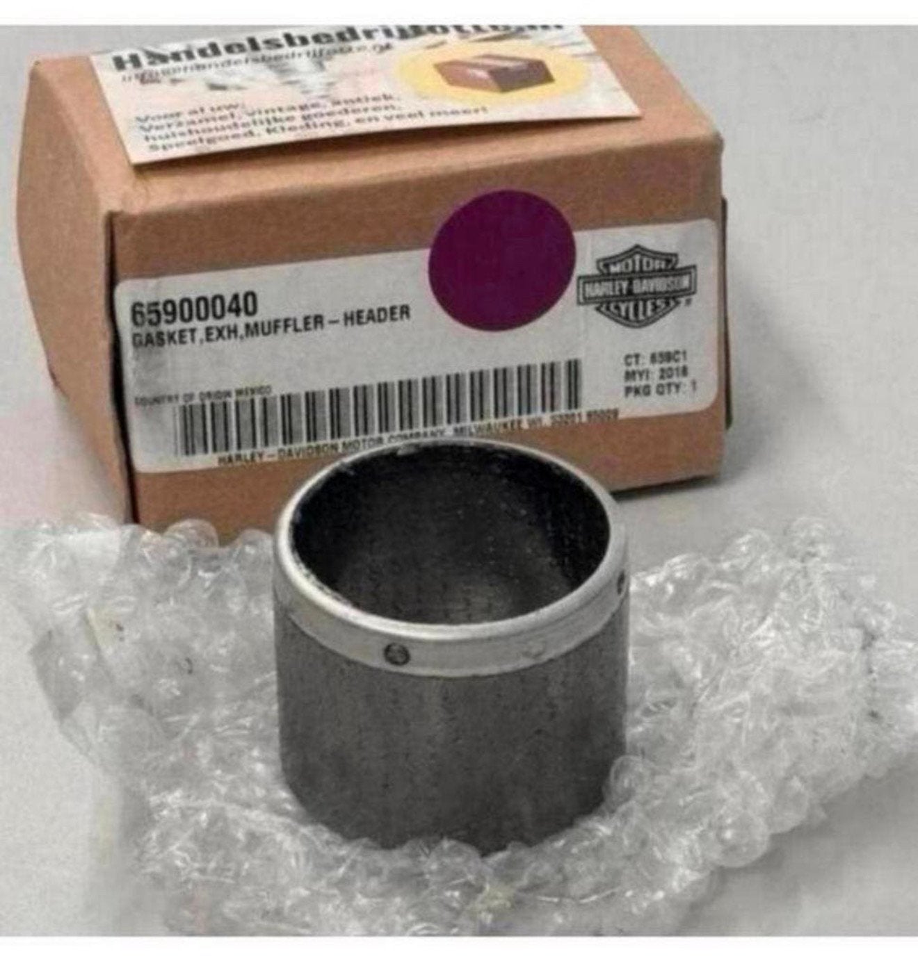 Harley Davidson 65900040 GASKET EXH MUFFLER HEADER Silencer, Nieuw, Ophalen of Verzenden, H, H