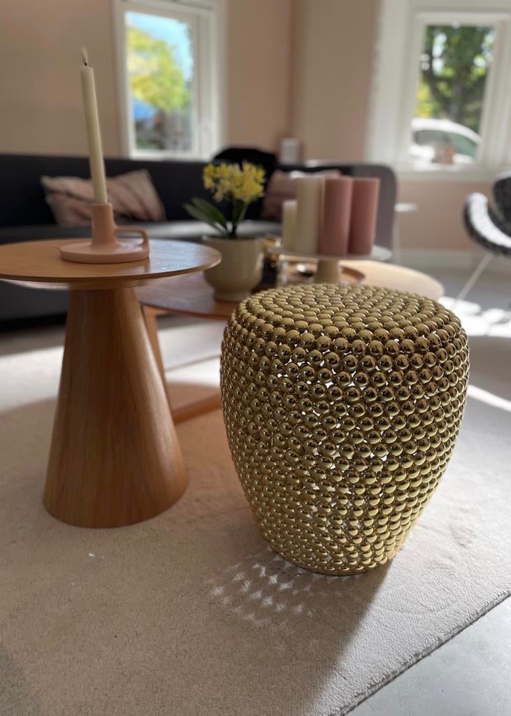 Gouden Dot kruk Polspotten - design, Huis en Inrichting, Krukjes, Ophalen, Nieuw, IJzer