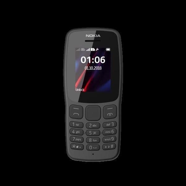 Nokia 106 dualsim, Telecommunicatie, Mobiele telefoons | Nokia, Geen camera, Zwart, Fysiek toetsenbord, Nieuw