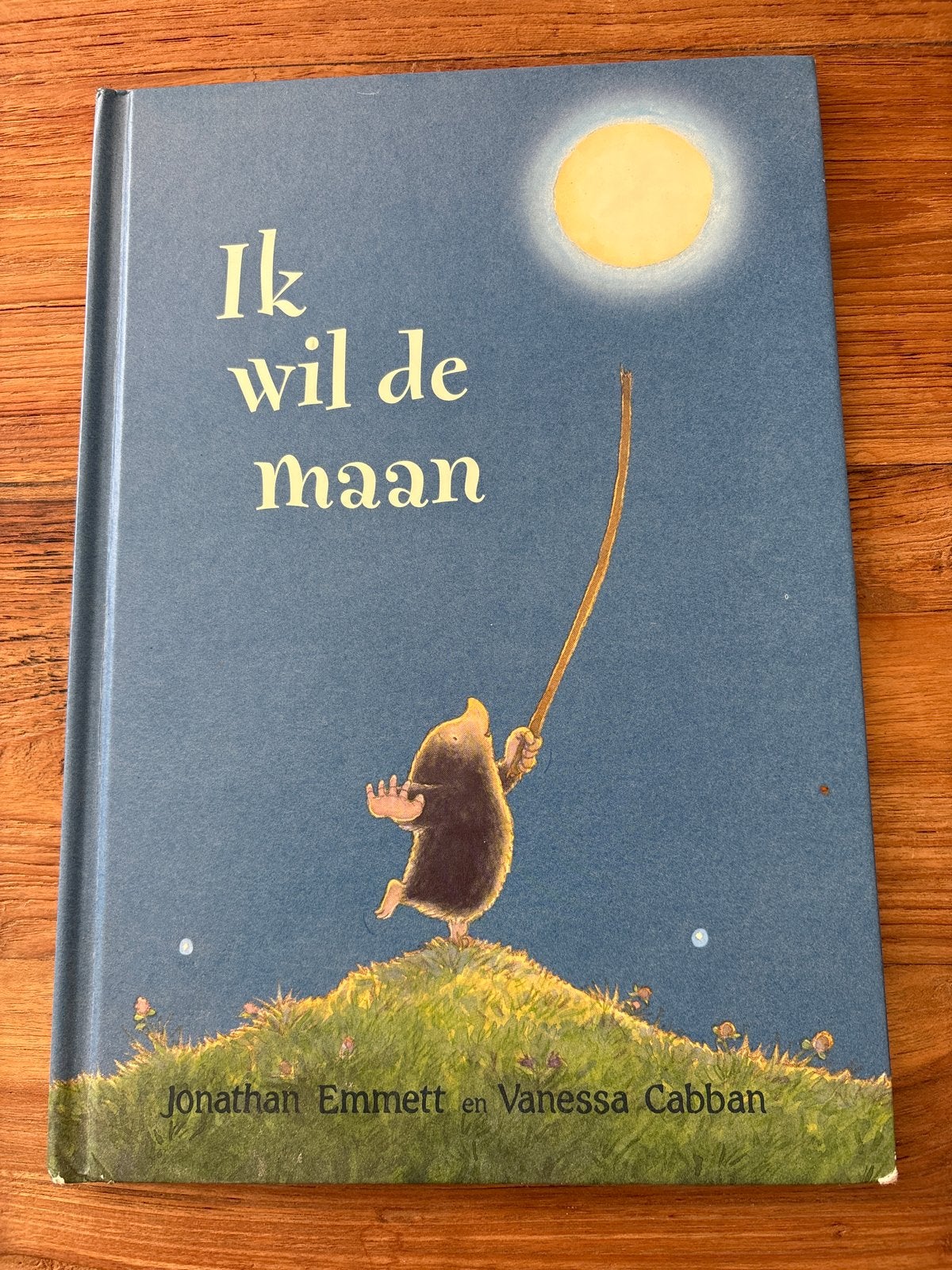 Ik wil de maan - Hardcover kinderboek, Boeken, Ophalen of Verzenden, Gelezen, Voorleesboek