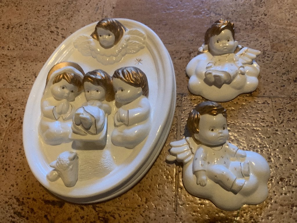 Schattige Engelenbeeldjes - Set van 3, Verzamelen, Ophalen of Verzenden, Gebruikt, Religie