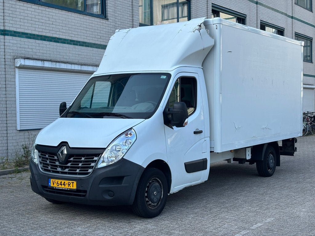 Renault Master T35 2.3 DCI L3 Airco Laadklep APK, Auto's, Euro 5, Zwart, 4 cilinders, Renault