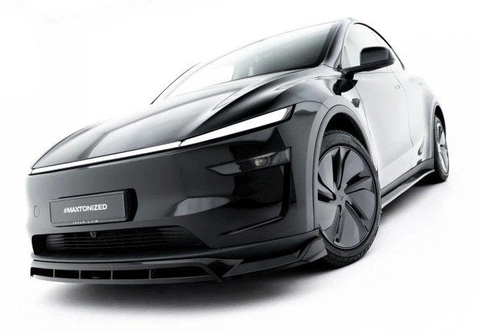 Voorlip sideskirt diffuser spoiler - Tesla Model Y 25+