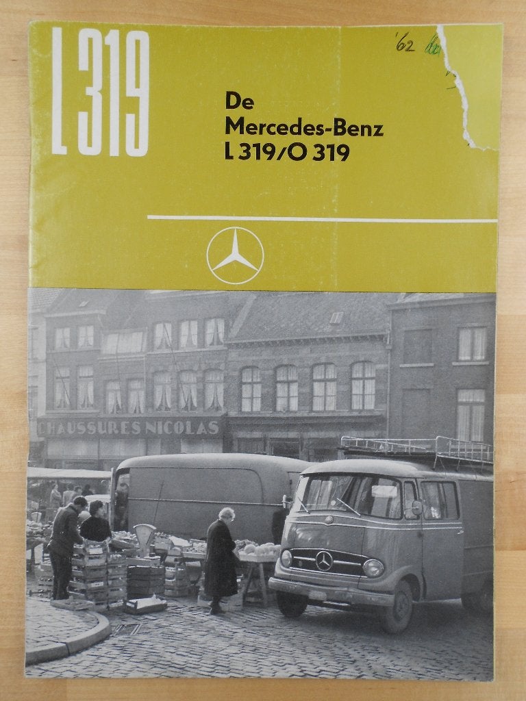 Mercedes L319 O319 Brochure 1962, Gelezen, Mercedes-Benz, Mercedes, Ophalen of Verzenden