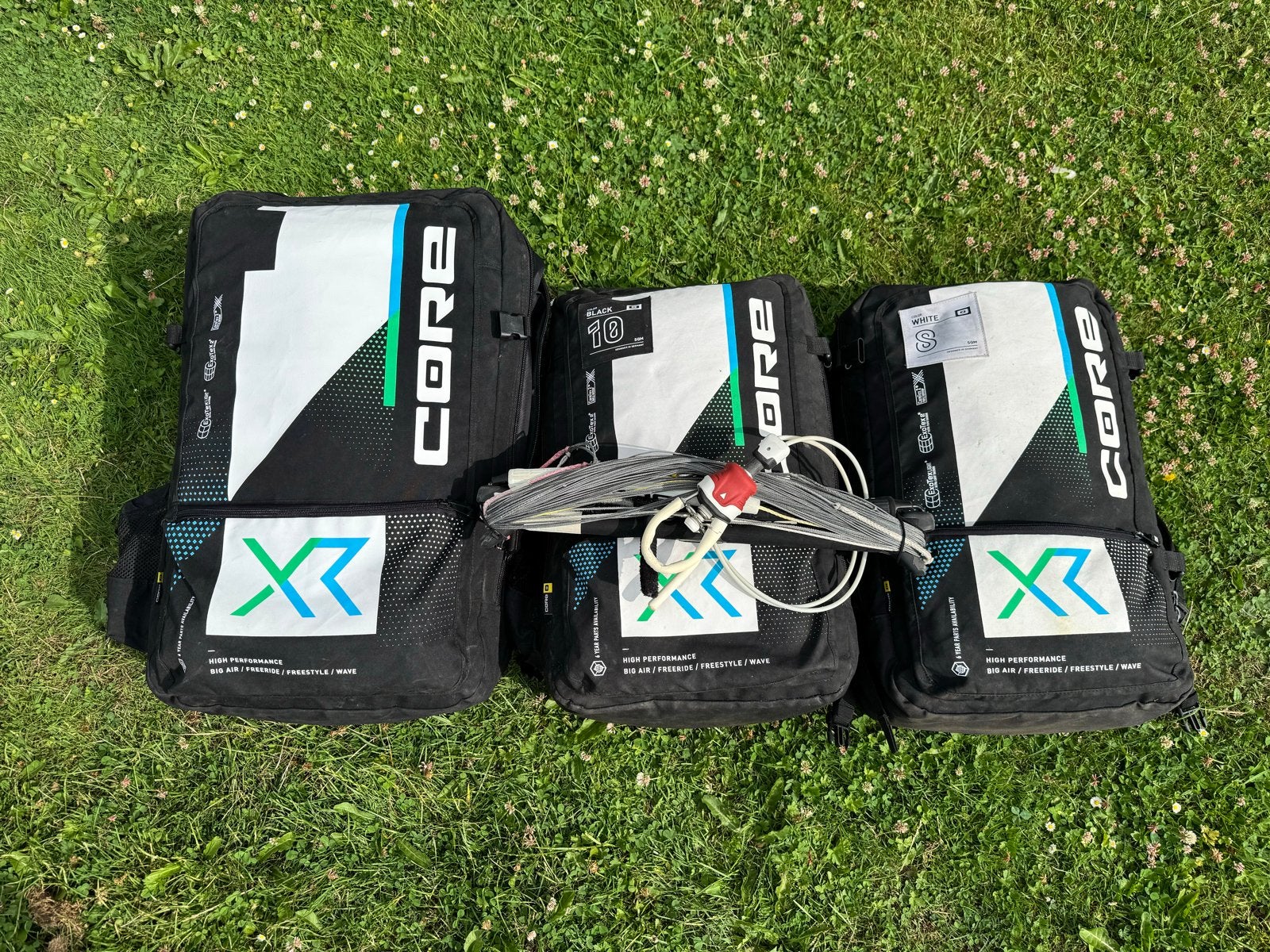CORE XR8 set + Sensor 3S Pro bar - 8 / 10 / 13,5 m², Twintip, Ophalen, Gebruikt, Kite