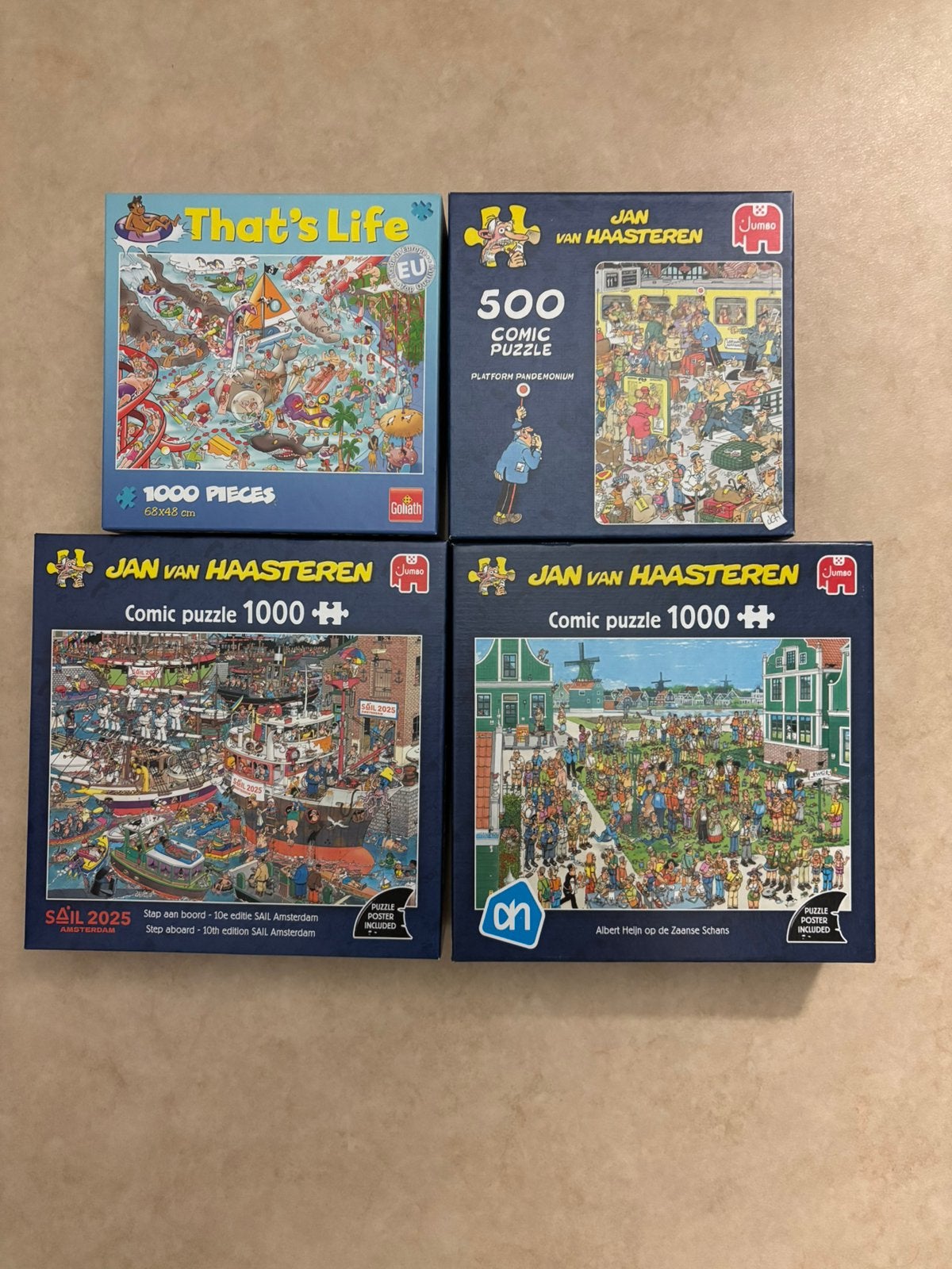 Jan van Haasteren puzzels / That’s Life puzzel, Ophalen, 500 t/m 1500 stukjes, Zo goed als nieuw