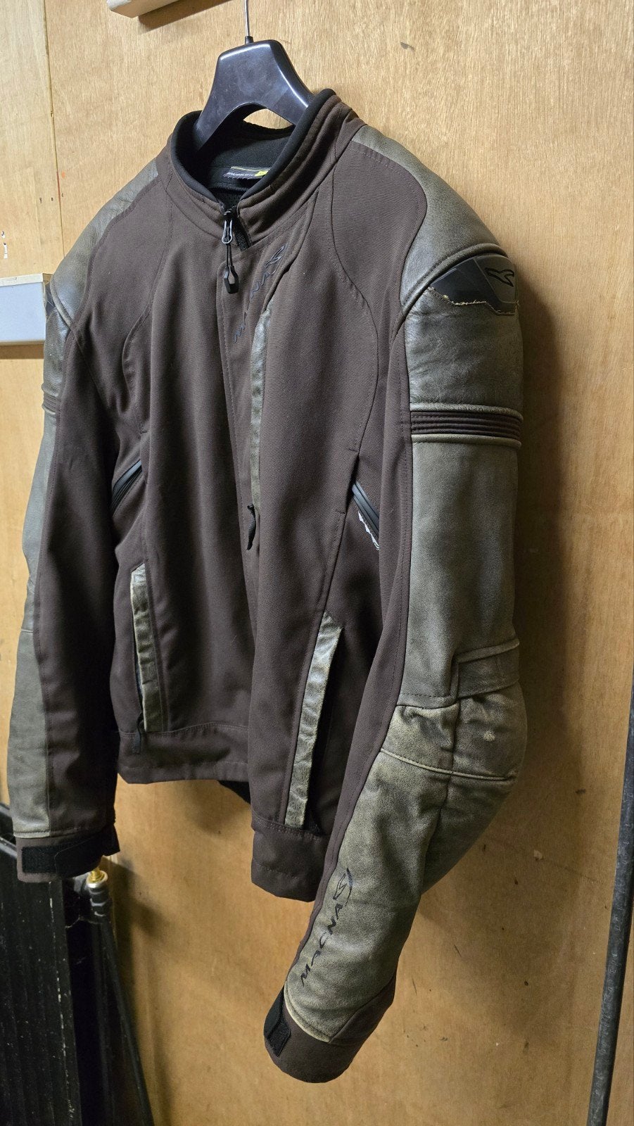 bruine Macna Clash motorjas XL, Motoren, Kleding | Motorkleding, Ophalen of Verzenden, Tweedehands, Jas | textiel