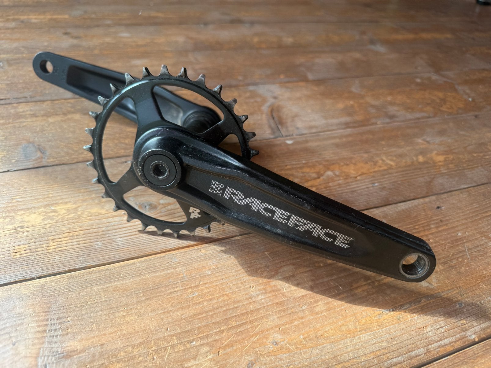 Race Face Ride Cinch crank set, Ophalen of Verzenden, Gebruikt, Mountainbike, Aluminium
