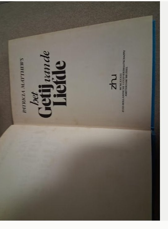 Het Getij van de Liefde - Patricia Matthews (1982), Boeken, Gelezen, Nederland, Patricia Matthews, Ophalen of Verzenden