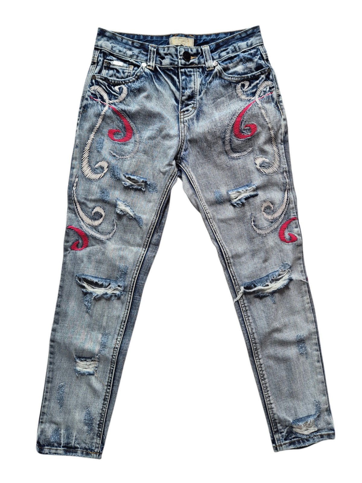Josh V Ripped Jeans - Maat XS, Blauw, Ophalen of Verzenden, Zo goed als nieuw, W27 (confectie 34) of kleiner