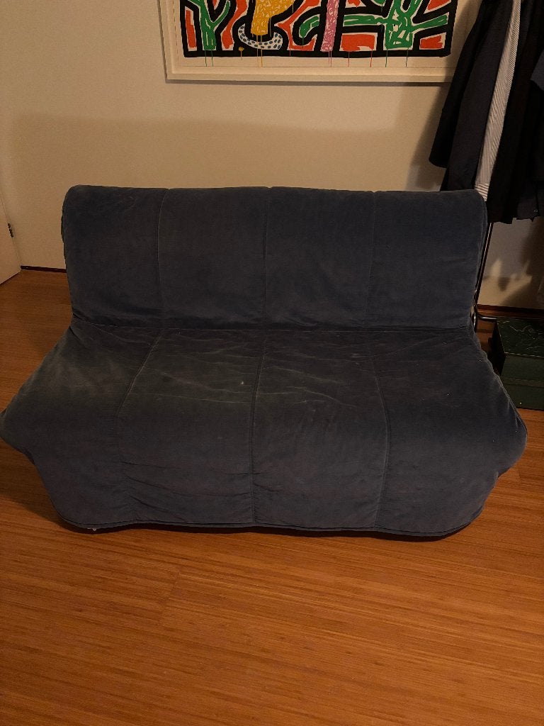 slaapbank, Huis en Inrichting, Banken | Bankstellen, Ophalen, Gebruikt, Minder dan 75 cm, Tweepersoons