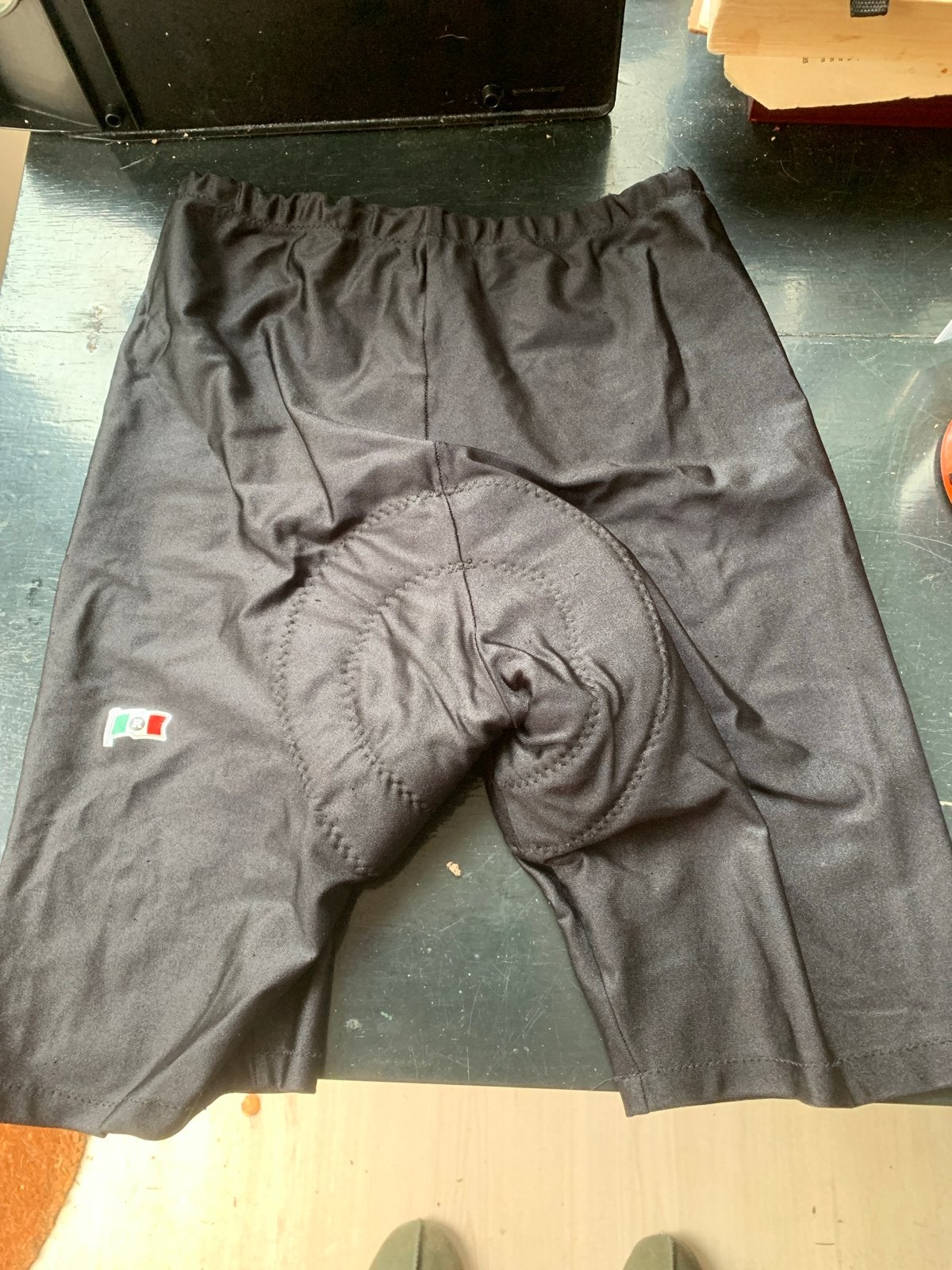Zwarte fietsbroek met zeem - Maat M, Gebruikt, M, Dames, Onderkleding