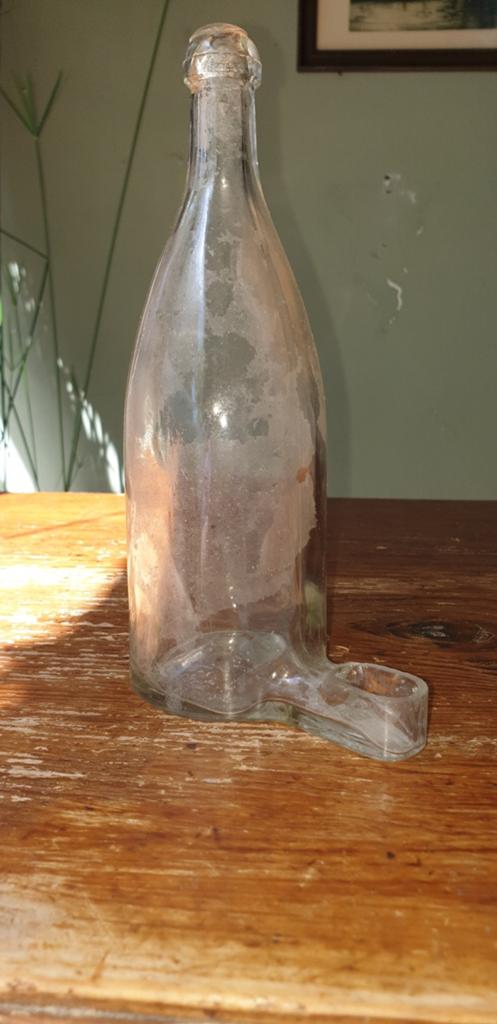 Glazen drink unit voor vogelkooi, Ophalen