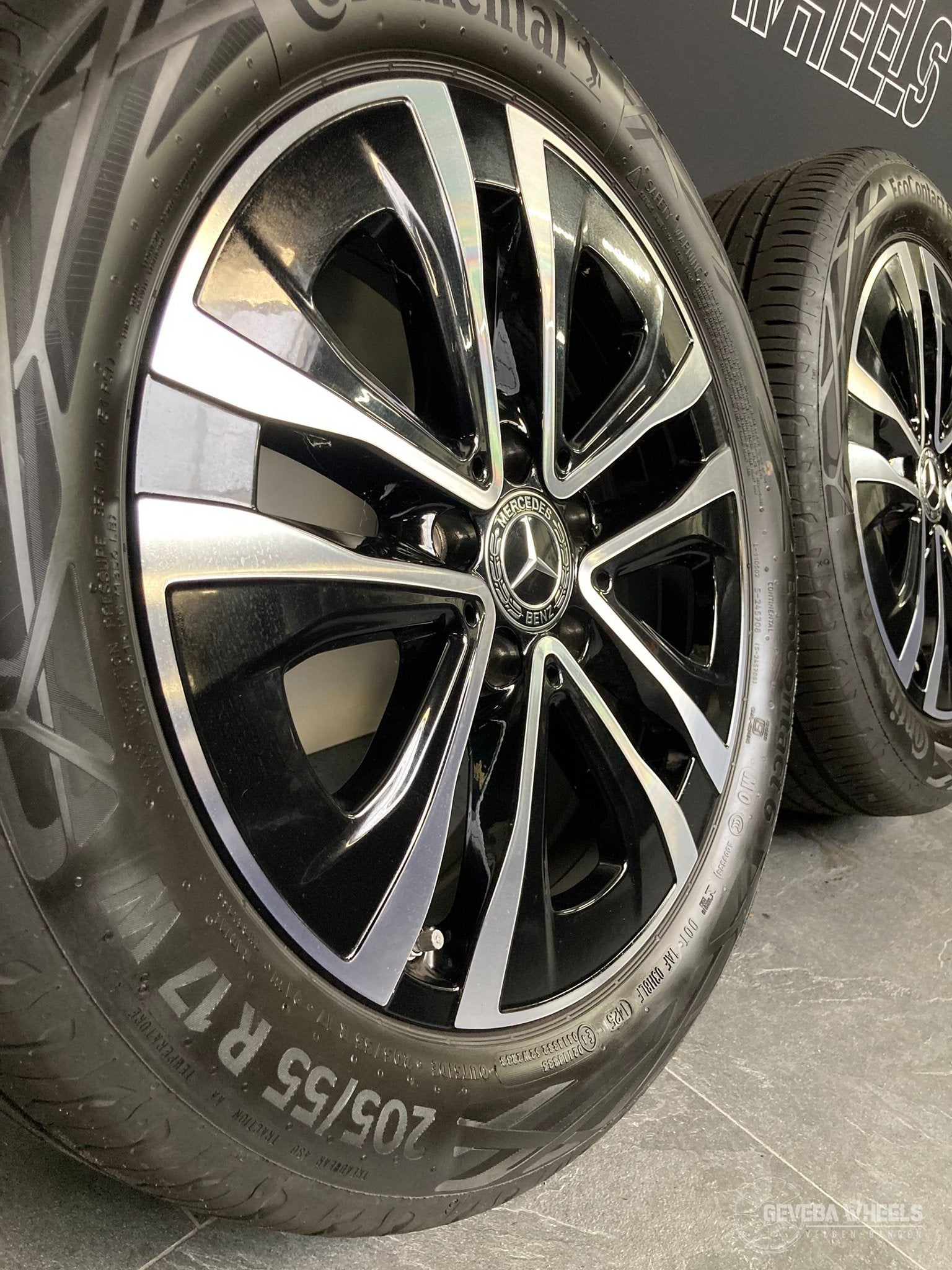 17” originele Mercedes A W177 velgen banden B W247 CLA X118, Gebruikt, -, -, Banden en Velgen
