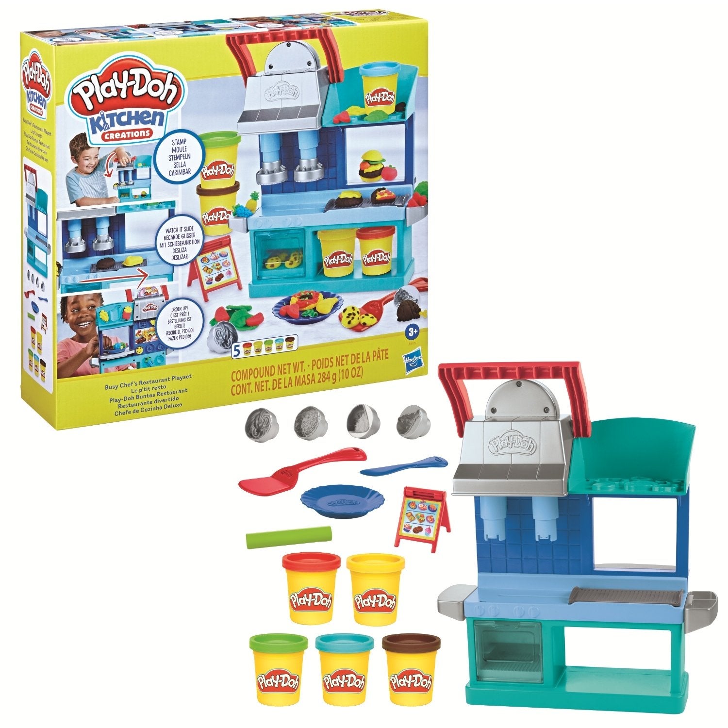 Play-Doh Kitchen Creations Restaurant Speelset, Kinderen en Baby's, Knutselen, Nieuw, Info@vofjdeboer.com, Ophalen of Verzenden