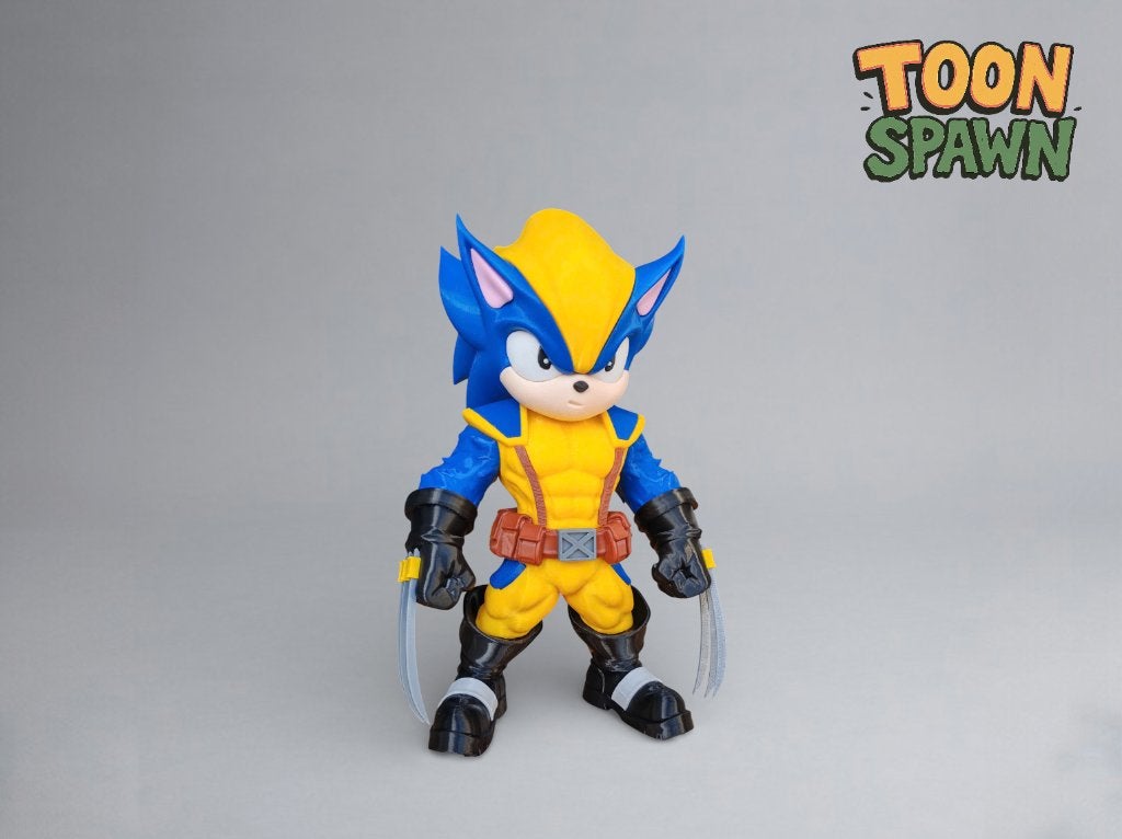 Sonic Wolverine – 28 cm – Mutant Mash‑up Figuur, Ophalen of Verzenden, Nieuw, Overige typen