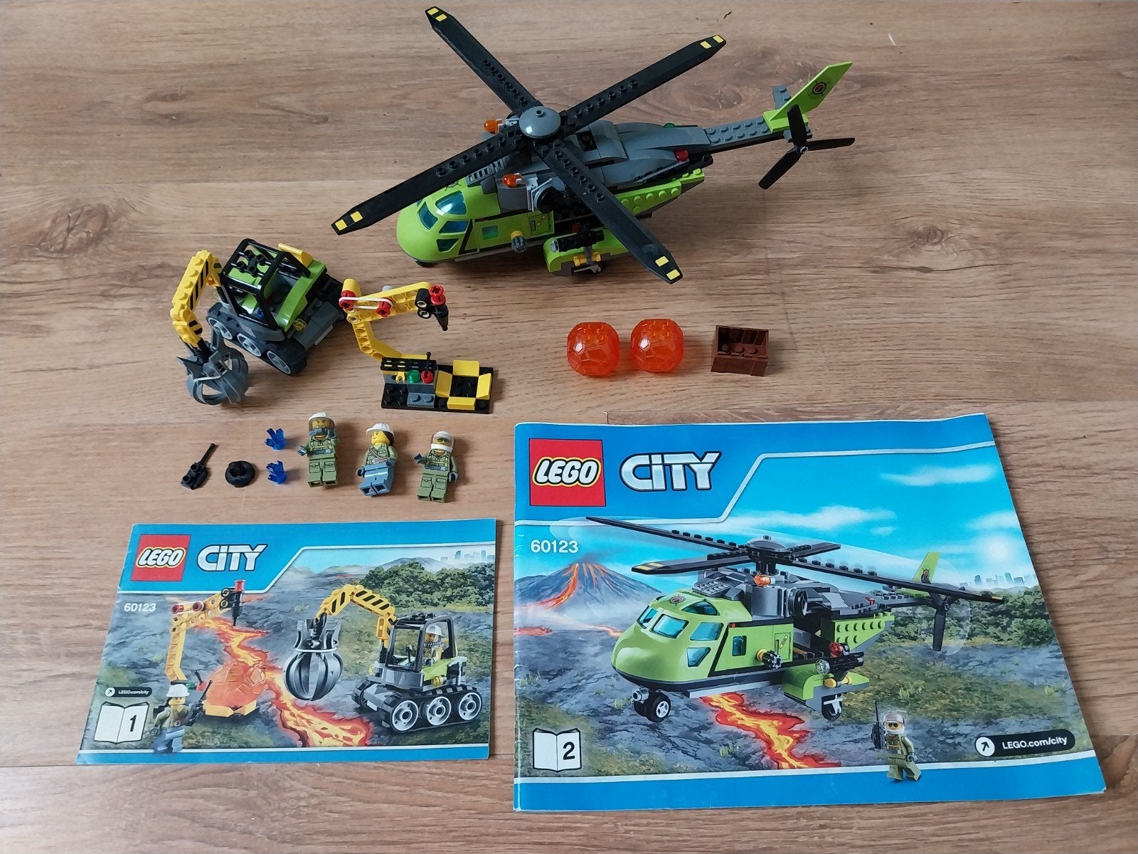 lego 60123 vulkaan helikopter set, Kinderen en Baby's, Ophalen of Verzenden