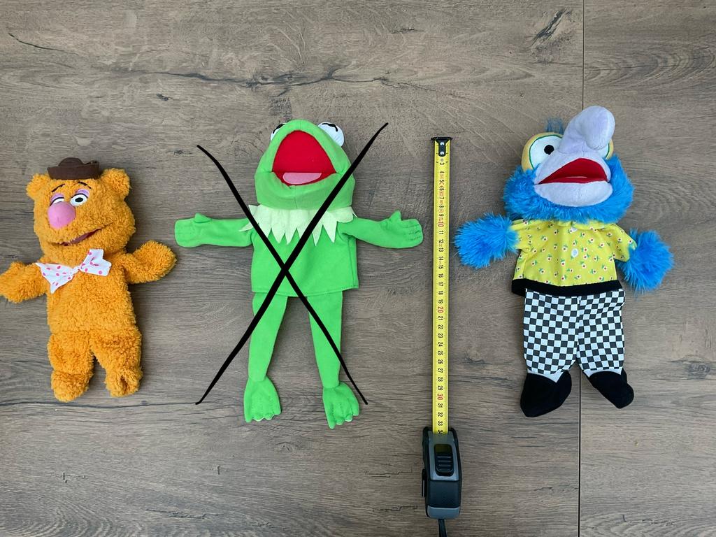 2 nieuwe zgan The Muppets handpoppen Fozzy Bear Gonzo, Verzamelen, Ophalen, Overige figuren, Nieuw, Gebruiksvoorwerp