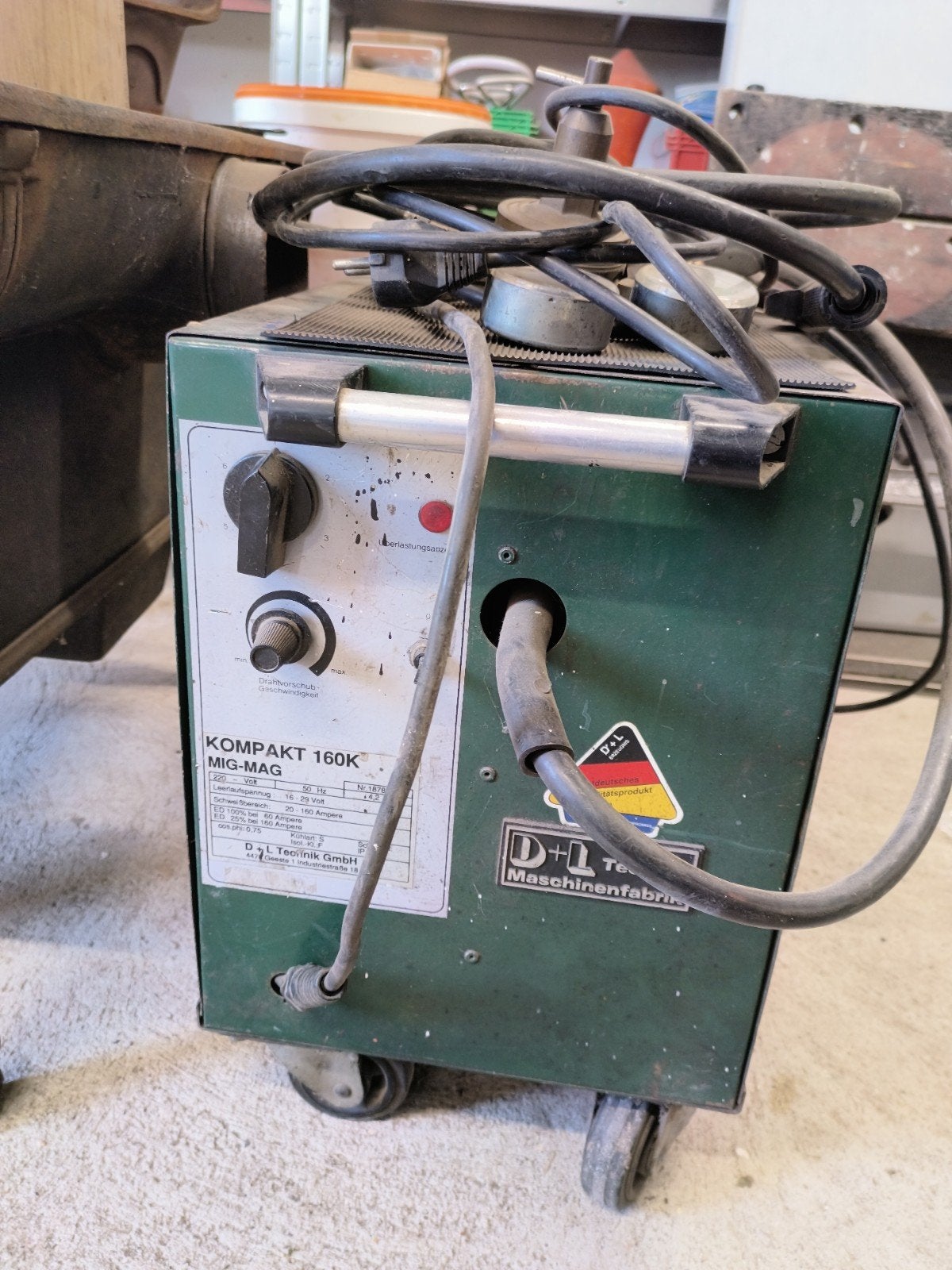 D+L Technik Kompakt 160K MIG-MAG Lasapparaat, Ophalen, Gebruikt, 150 tot 250 ampère, Overige typen