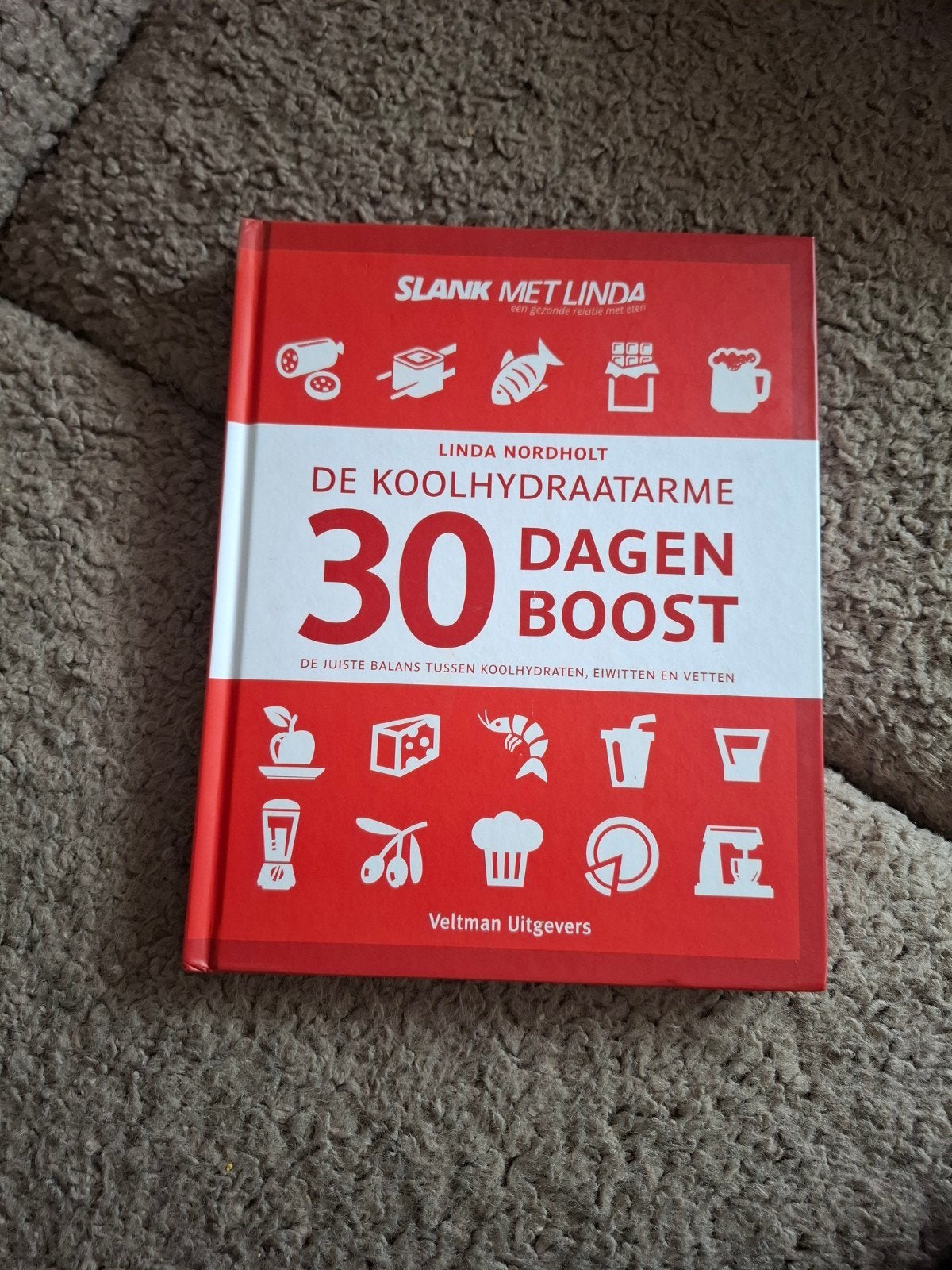 Linda Nordholt - De koolhydraatarme 30 dagen boost, Boeken, Ophalen of Verzenden, Zo goed als nieuw, Linda Nordholt