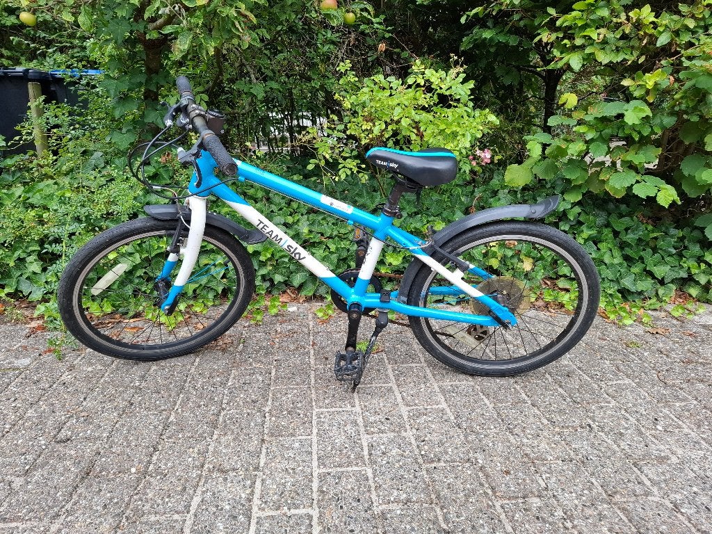 Kinderfiets Frog 55 Team Sky edition 20 inch, Ophalen, 20 inch of meer, Gebruikt, Frog Bikes