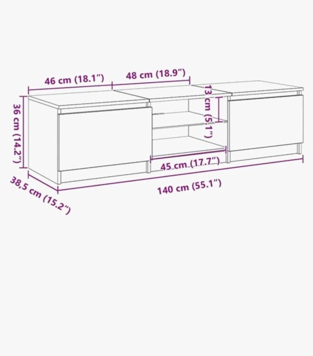 Tv kast, Huis en Inrichting, Slaapkamer | Stapelbedden en Hoogslapers, Tweepersoons, Zo goed als nieuw, Stapelbed, 140 cm