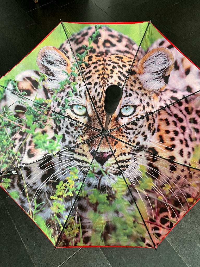 Large umbrella / parasol with LEOPARD picture on the inside, Sieraden, Tassen en Uiterlijk, Paraplu's, Ophalen of Verzenden, Nieuw