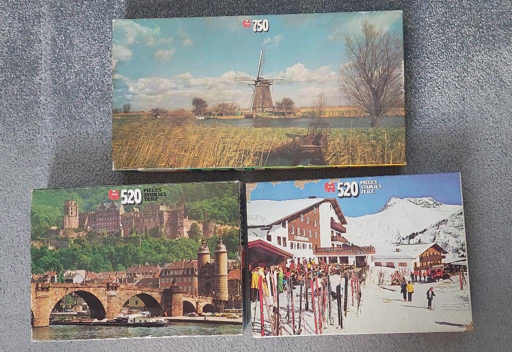 Puzzels: 520 en 750 stukjes, Jumbo, Ophalen of Verzenden, 500 t/m 1500 stukjes, Zo goed als nieuw