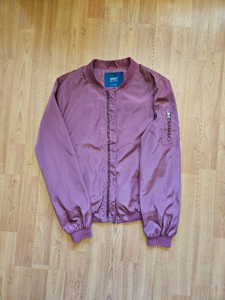ONLY Bomberjack Maat M Bordeuxrood Burgundy Jas 2016, Maat 38/40 (M), Ophalen of Verzenden, Zo goed als nieuw, Only.