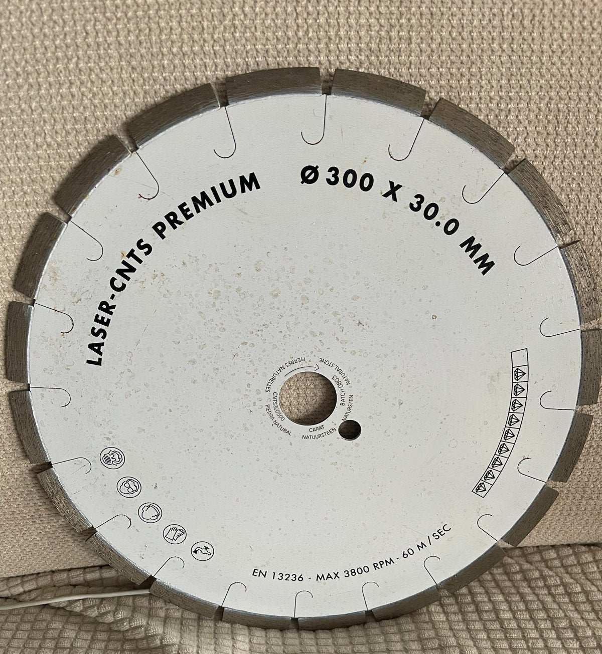 Carat Diamantzaagblad Ø 300 x 30.0 mm natuursteen, Ophalen of Verzenden, Gebruikt, Overige typen