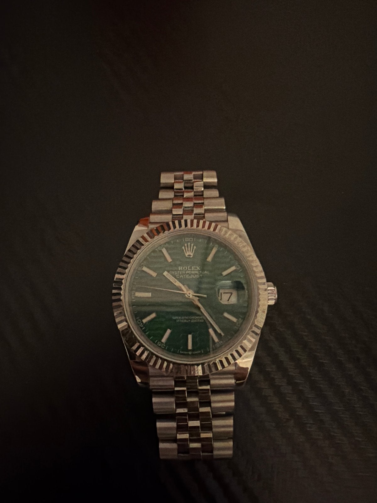 Rolex Datejust Groene Motif Wijzerplaat, Ophalen, Dx, Rolex, Polshorloge