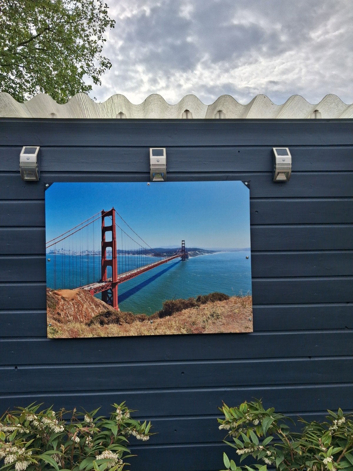 Een poster van de golden gate bridge., Ophalen of Verzenden, Nieuw, Foto of Poster