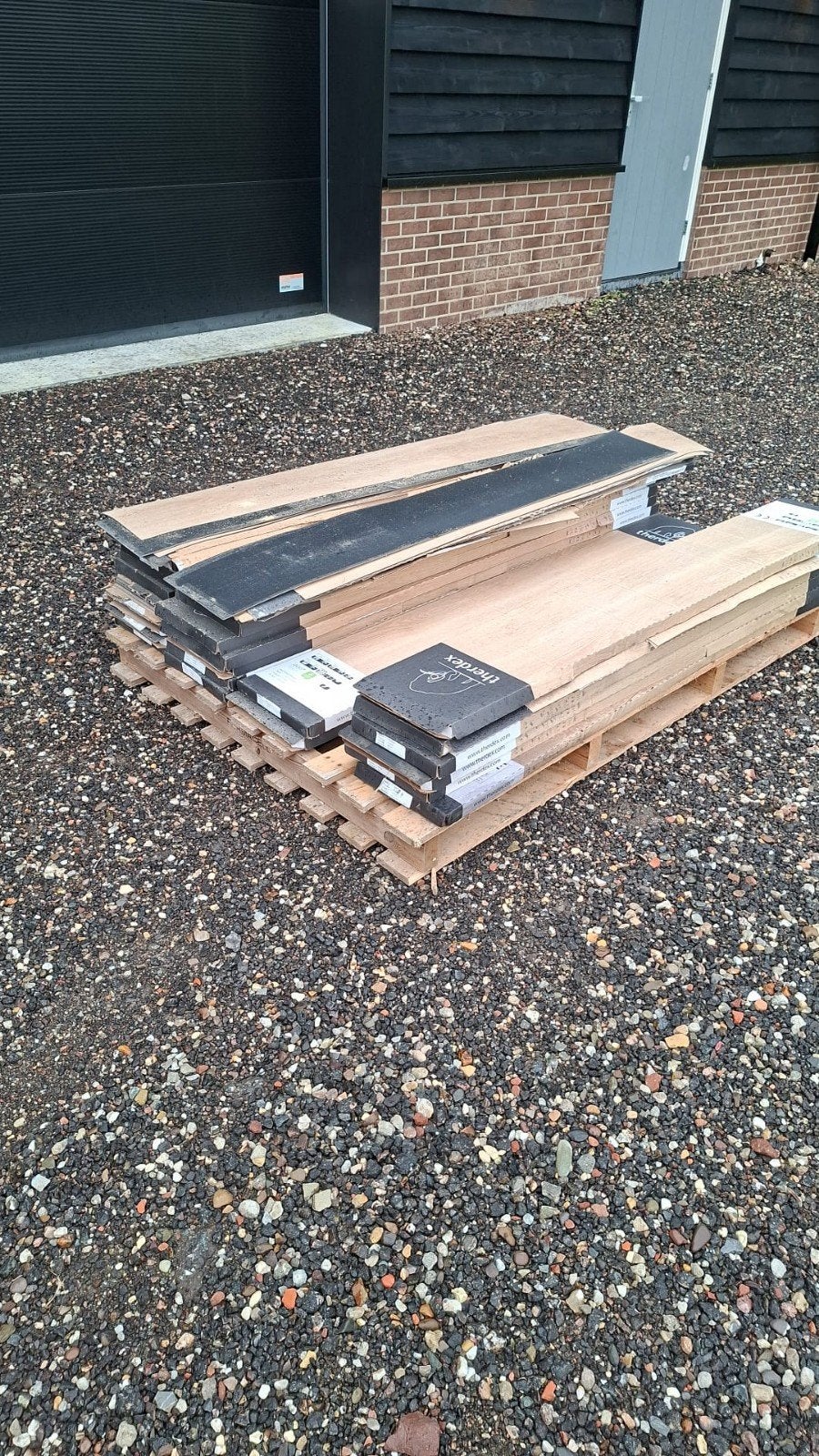 Therdex 15052 gave PVC Vloerdelen - Licht Eiken Look, Nieuw, 10 m² of meer, 10 tot 30 cm, Hout