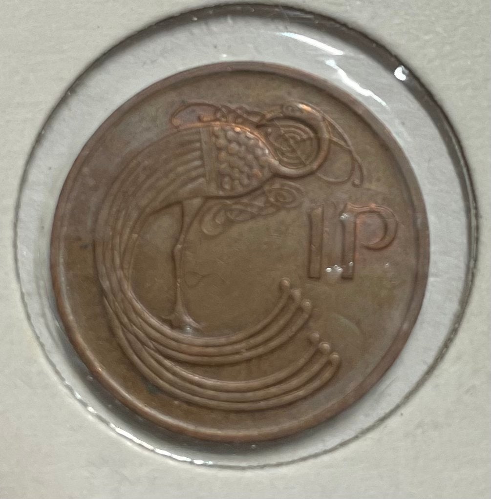 1 penny Ierland 1986, Postzegels en Munten, Ophalen of Verzenden