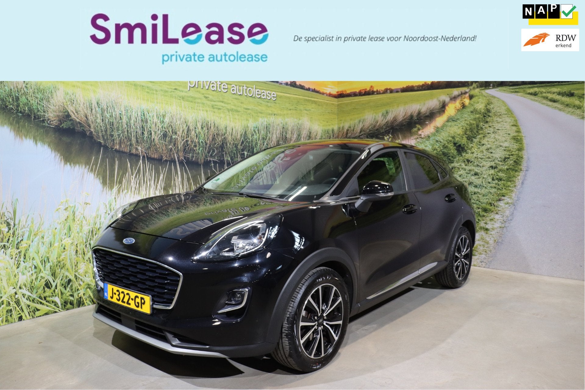 Ford Puma 1.0 EcoBoost Hybrid Titanium| Trekhaak | Hoge inst, Voorwielaandrijving, 125 pk, Met garantie (alle), Zwart