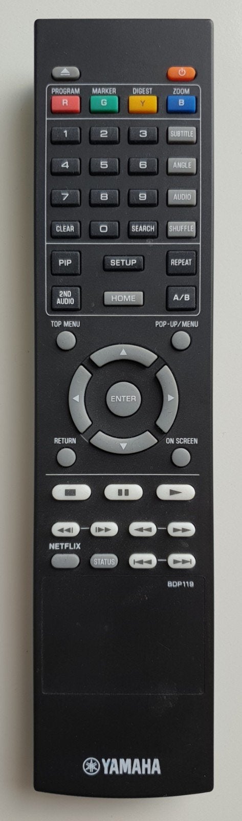 Afstandsbediening Yamaha BDP119 Blu-ray Speler, Ophalen of Verzenden, Gebruikt, Origineel, Mediaspeler