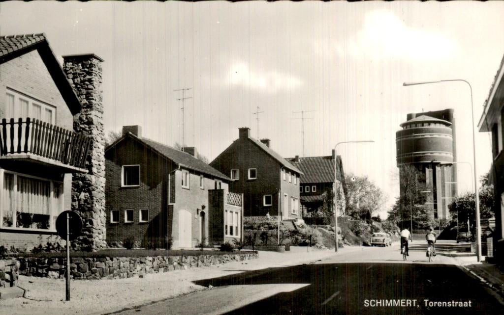 Schimmert - Watertoren - Torenstraat, Verzamelen, Ansichtkaarten | Nederland, Ophalen of Verzenden, 1960 tot 1980, Ongelopen, Limburg
