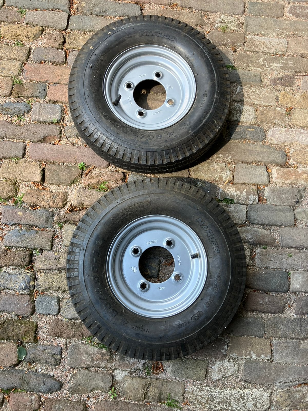 2 nieuwe wielen voor bijvoorbeel Daxara 121 , 8 inch, Auto diversen, Aanhangwagen-onderdelen, Ophalen of Verzenden, Nieuw