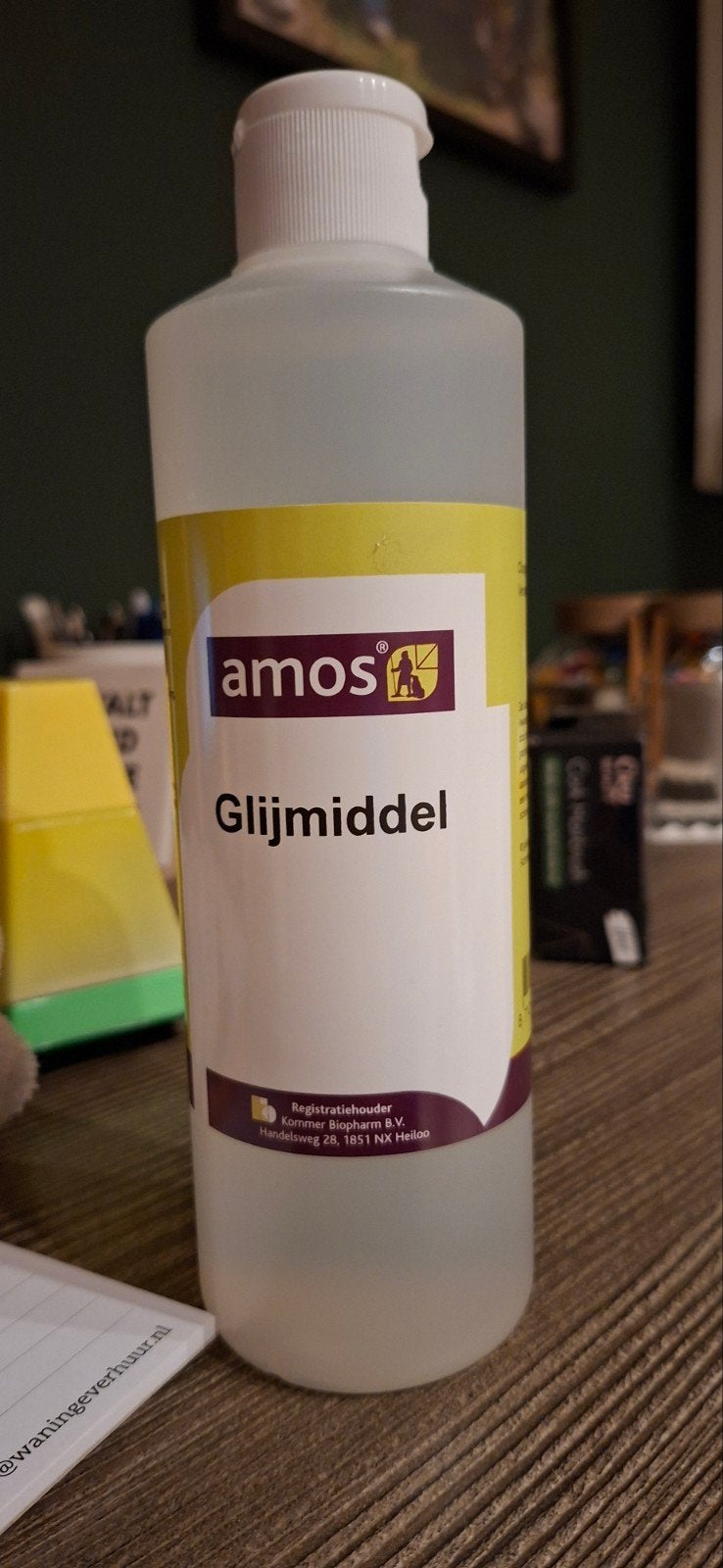 Glijmiddel amos, Ophalen, Zo goed als nieuw